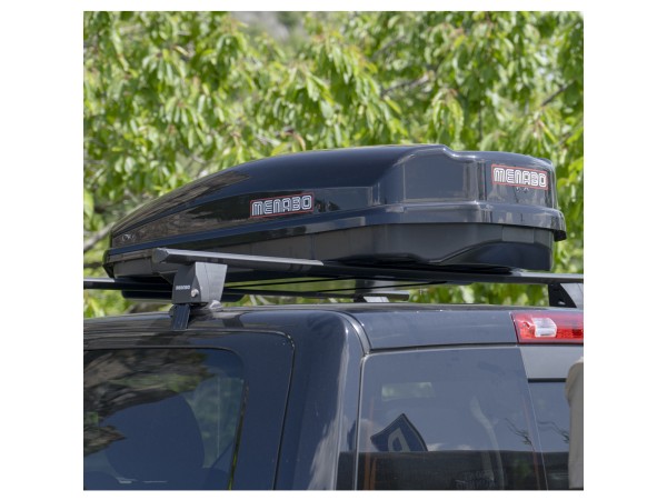 Μπαγκαζιέρα οροφής Menabo Satellite 330 Black, Max 50kg, 1399x347x780mm