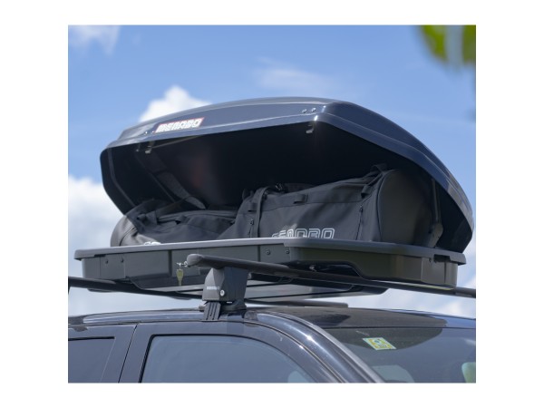 Μπαγκαζιέρα οροφής Menabo Satellite 330 Black, Max 50kg, 1399x347x780mm