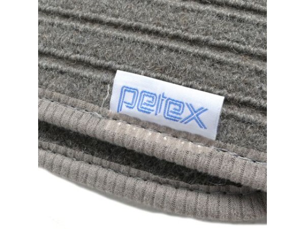 Πατάκια μοκέτα Petex για Vw Golf 5 / Golf 6 / Jetta (2005-2011) γκρι με στρόγγυλα κουμπώματα - 4τμχ.