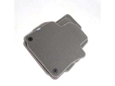 Πατάκια μοκέτα Petex για Vw Golf 5 / Golf 6 / Jetta (2005-2011) γκρι με στρόγγυλα κουμπώματα - 4τμχ.