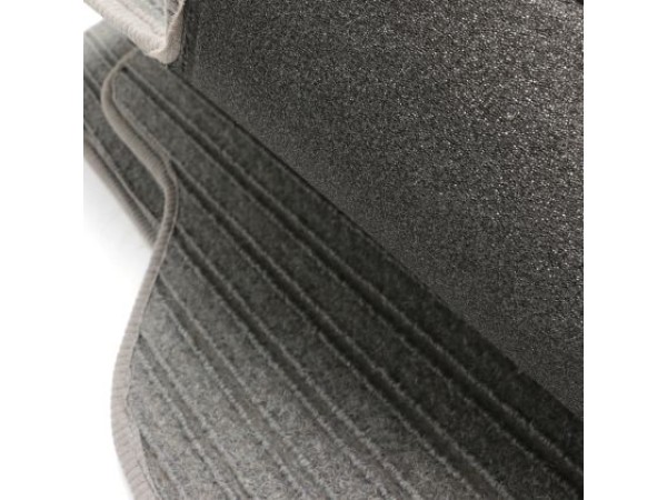 Πατάκια μοκέτα Petex για Vw Golf 5 / Golf 6 / Jetta (2005-2011) γκρι με στρόγγυλα κουμπώματα - 4τμχ.