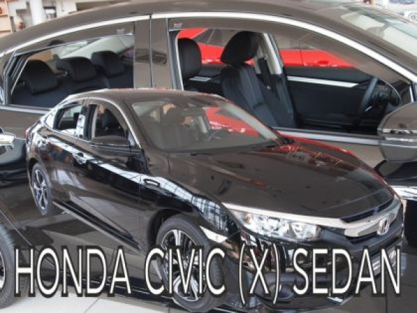 Ανεμοθραύστες Heko για Honda Civic X (2017+) sedan - 4 τμχ. εμπρός και πίσω