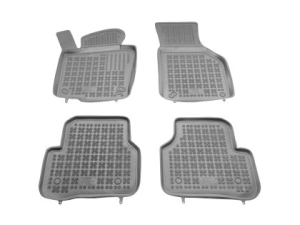 Λαστιχένια πατάκια Rezaw-Plast για VW Passat B6 / B7 (2005-2014) / Tiguan (2007-2016) / Jetta (2011+) - τύπου σκαφάκι - γκρι - 4τμχ.