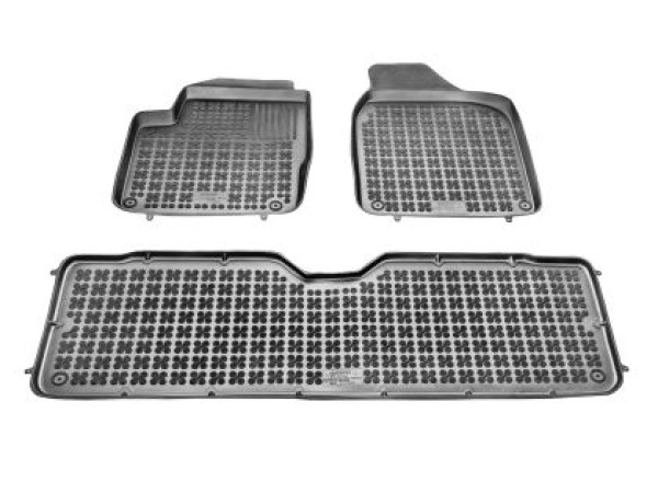 Λαστιχένια πατάκια Rezaw-Plast για VW Sharan (1996-2010) / FORD Galaxy (1996-2006) / SEAT Alhambra (1996-2010) - τύπου σκαφάκι - 3τμχ.
