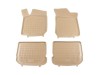 Λαστιχένια πατάκια Rezaw-Plast για Wv Golf 4 / Wv Bora / VW Beetle / VW Jetta / Skoda Octavia 1 (1997-2010) / Seat Leon και Toledo (1999-2005) - τύπου σκαφάκι - μπεζ - 4τμχ.
