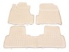 Λαστιχένια πατάκια Rezaw-Plast για BMW X5 E53 (1999-2006) - τύπου σκαφάκι - μπεζ - 3τμχ.