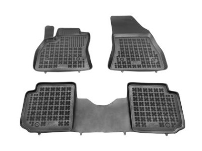 Λαστιχένια πατάκια Rezaw-Plast για FIAT 500L / 500L Trekking / 500L Living (2013-2022) 7 θέσιο - τύπου σκαφάκι - 3τμχ.