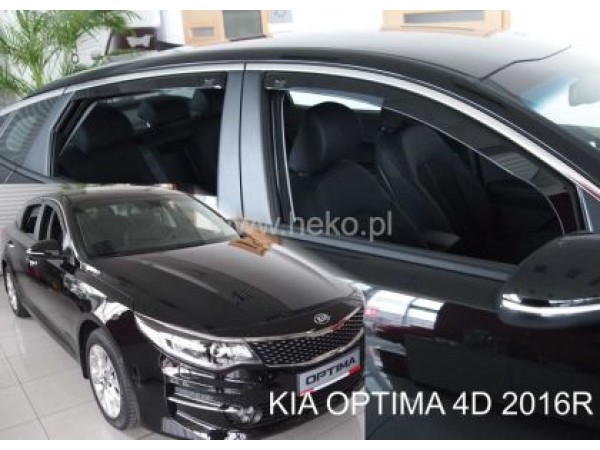 Ανεμοθραύστες Heko για Kia Rio (2017+) sedan - 4 τμχ. εμπρός και πίσω