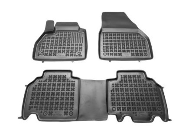 Λαστιχένια πατάκια Rezaw-Plast για Renault Kangoo (2008+) - τύπου σκαφάκι - 3τμχ.