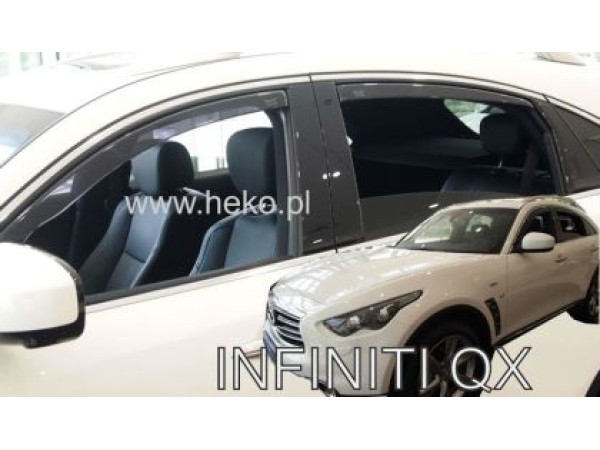 Ανεμοθραύστες Heko για Infiniti FX/QX (2008+) 5 πορτο - 4 τμχ. εμπρός και πίσω