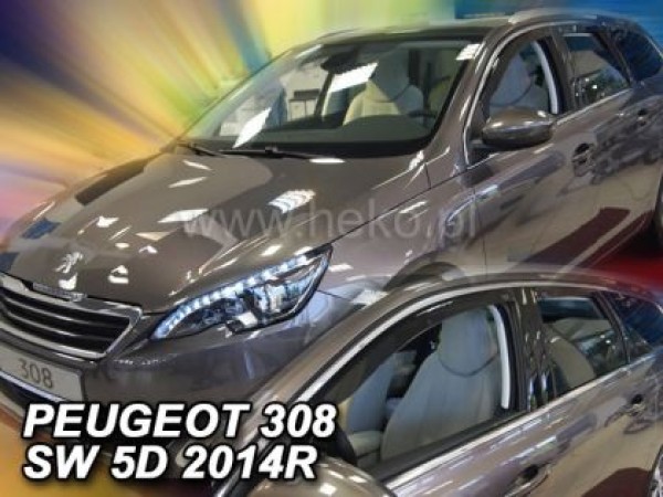 Ανεμοθραύστες Heko για Peugeot 308 (2014+ ) combi - 4 τμχ. εμπρός και πίσω