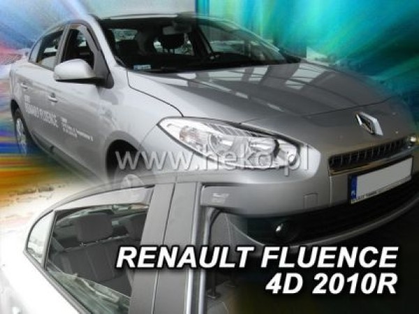 Ανεμοθραύστες Heko για Renault Fluence (2009+) 4 πορτο - 4 τμχ. εμπρός και πίσω