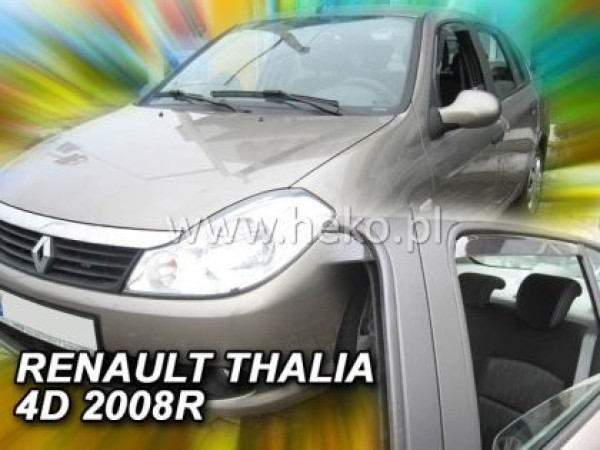Ανεμοθραύστες Heko για Renault Thalia (2008+) - 4 τμχ. εμπρός και πίσω