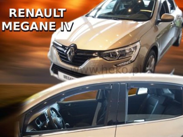 Ανεμοθραύστες Heko για Renault Megane (2016+) 5 πορτο - 4 τμχ εμπρός και πίσω