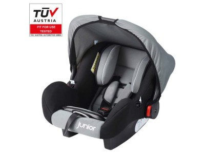 Παιδικό κάθισμα αυτοκινήτου με χερούλι Junior - Bambini - γκρι χρώμα