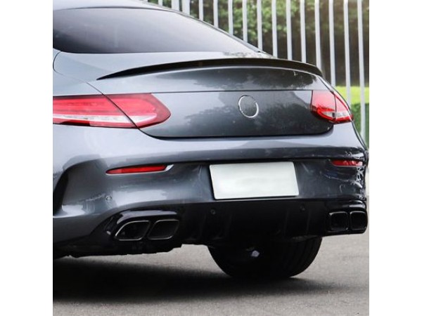 Αεροτομή πορτ μπαγκάζ για Mercedes W205 C-class (2014-2019) coupe - AMG - μαύρη γυαλιστερή