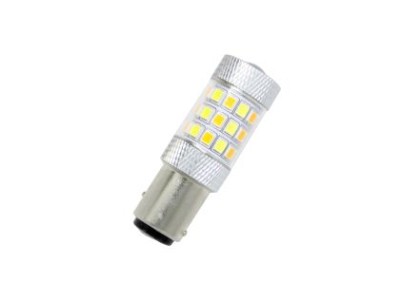 Led λάμπα BAY15D με 42 led και προτζέκτορα - συνδυαστική για φλας και φώτα ημέρας - 1τμχ.