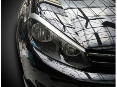 Φρυδάκια φαναριών για VW Golf 6 - μαύρα