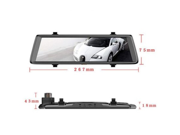 Βίντεο καταγραφέας με Android GPS , Wi-Fi , Bluetooth , Fm Transmiter , κάμερα οπισθοπορείας και 3G Internet