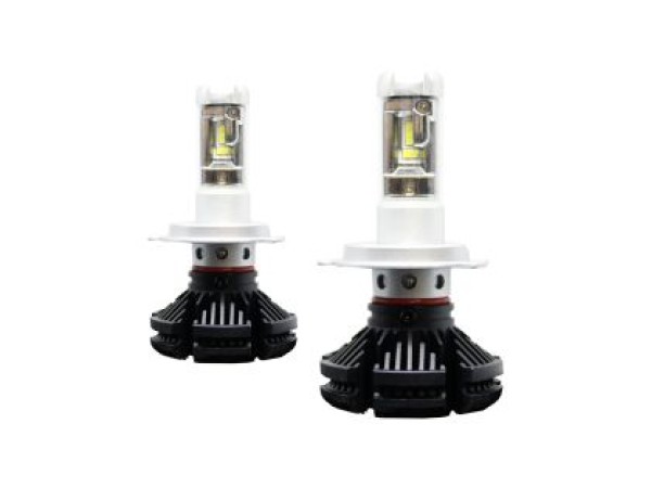Led λάμπες H4 για μεσαία και μεγάλα φώτα 12000 lumen , 25 Watt - X3 6000K - 2τμχ.