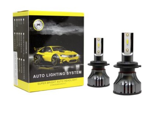 Led λάμπες Η7 για μεσαία ή μεγάλα φώτα 18000 lumen , 80 Watt - 6000K - 2τμχ.