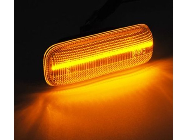 Led φλας φτερού για Mercedes ML W163 (1999-2005) - φιμέ με τρεχούμενο φλας - σετ 2τμχ.