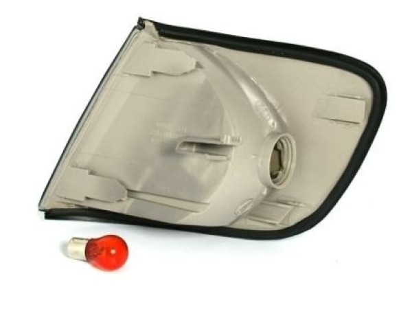 Φλας δίπλα στο φανάρι Audi C4 (1994-1997) - μαύρο χρωμίου - σετ 2τμχ.