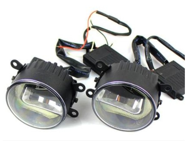 Προβολάκια led με ledbar για φώτα ημέρας για Golf 5 , Citroen , Suzuki , Nissan , Porcshe , Opel , Ford ,Peugeot ,Vw 2 τμχ.