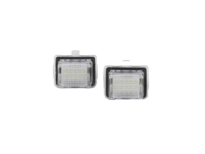 Πλαφονιέρα πίσω πινακίδας για Mercedes W204 / W212 / C207 / W221 - με αυθεντικό φις, 44x30 mm - 2 τμχ.