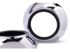 Καπάκι για προτζέκτορες Morimoto Mini 2.5'' - ημικύκλιο D=13 cm (κατάλληλα για Audi) - χρωμίου με μαύρο