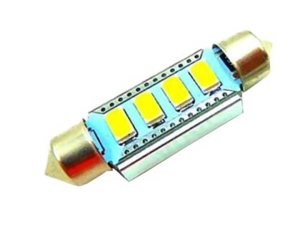 Led λάμπα για πλαφονιέρα CANBUS με 6 SMD led 5630 42 mm - 1τμχ.