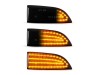 Τρεχούμενα led φλας για καθρέφτες για Renault Scenic (2009-2015), Megance (2008-2015), Fluence, Latitude, Safrane (2009-2015) - φιμέ με τρεχούμενο φλας - σετ 2τμχ.