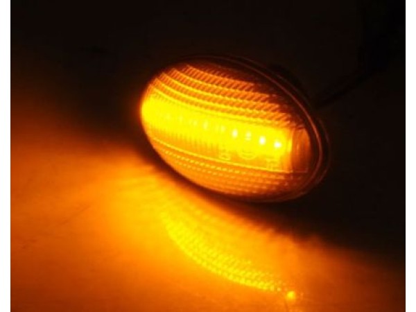 Led φλας για Mini Cooper (2001-2006) - smoke - σετ 2τμχ.