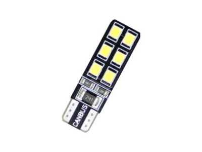 Led λάμπα τύπου Τ10 με 12 led - CANBUS - 1τμχ.