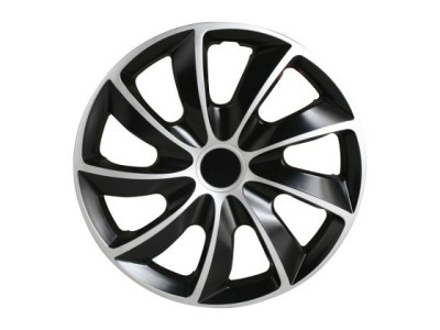 Τάσια αυτοκινήτου WJ-5084-15-DP - 15" ιντσών - Μαύρο / Ασημί - 4 τμχ.