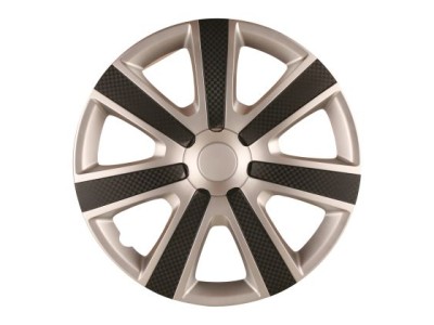 Τάσια αυτοκινήτου WJ-5085-13-AM - 13" ιντσών - Μαύρο / Ασημί - 4 τμχ.