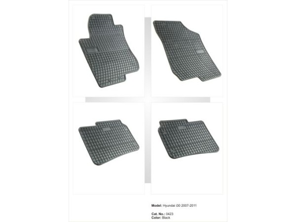 Λαστιχένια πατάκια Frogum για Hyundai i30 (2007-2012) - 4τμχ.