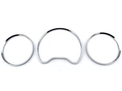 Δαχτυλίδια καντράν για Mercedes W202 (1996-2001) / W208 CLK (1997-2002) / W210 (1995-1999) - ασημένια