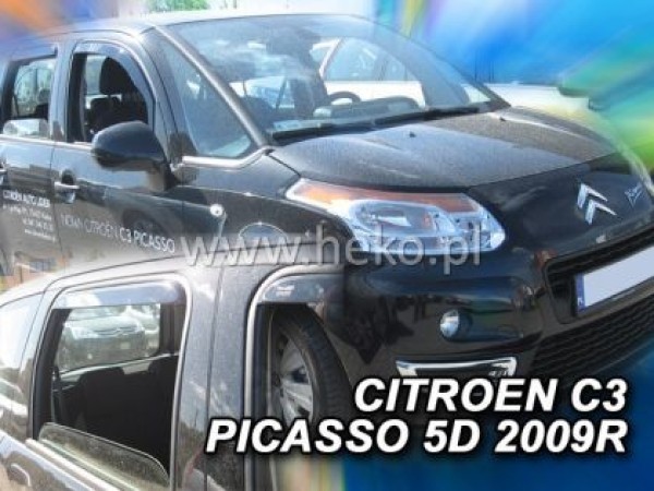 Ανεμοθραύστες Heko για Citroen C3 Picasso (2009+) 5 πορτο - 4 τμχ. εμπρός και πίσω