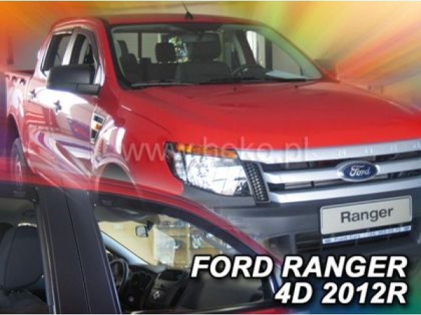 Ανεμοθραύστες Heko για Ford Ranger III (2012-2023) 4 πορτο - 4 τμχ. εμπρός και πίσω