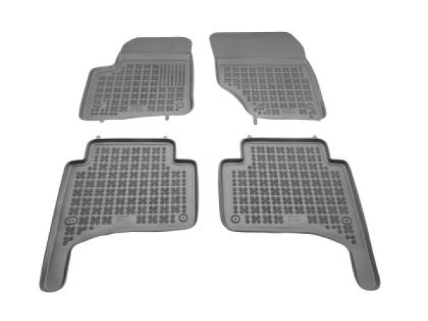 Λαστιχένια πατάκια Rezaw-Plast για VW Touareg / PORSCHE Cayenne (2002-2010) - τύπου σκαφάκι - γκρι - 4τμχ.