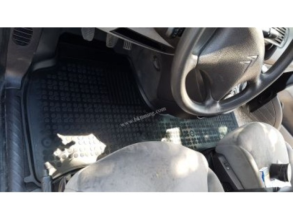 Λαστιχένια πατάκια Rezaw-Plast για PEUGEOT 807 (2002-2008) / CITROEN C8 I (2005-2012) / LANCIA Phedra / FIAT Ulysse (2002-2010) - τύπου σκαφάκι - 2τμχ.