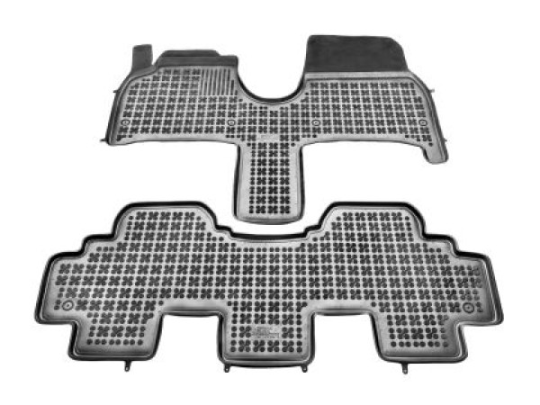 Λαστιχένια πατάκια Rezaw-Plast για PEUGEOT 807 (2002-2008) / CITROEN C8 I (2005-2012) / LANCIA Phedra / FIAT Ulysse (2002-2010) - τύπου σκαφάκι - 2τμχ.