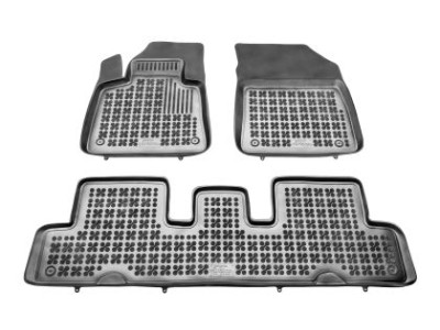 Λαστιχένια πατάκια Rezaw-Plast για CITROEN C4 Picasso II / Grand Picasso II (2013-2018) / SpaceTourer (2018-2022) - 7 seats - τύπου σκαφάκι - 3τμχ.