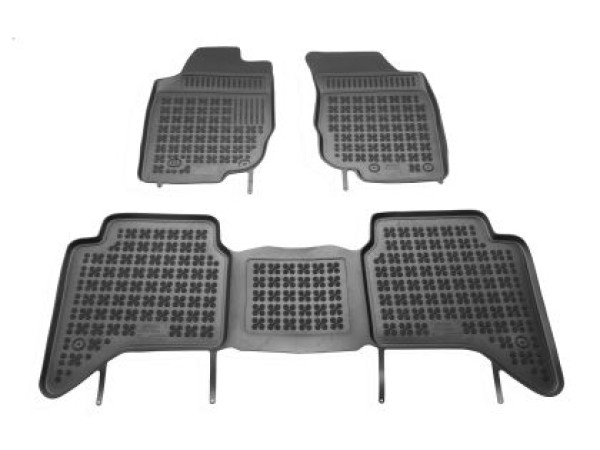Λαστιχένια πατάκια Rezaw-Plast για Toyota Hilux 4d (2005-2014) - τύπου σκαφάκι - 3τμχ. Λαστιχένια πατάκια Rezaw-Plast για Toyota Hilux 4d (2005-2014) - τύπου σκαφάκι - 3τμχ.
