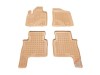 Λαστιχένια πατάκια Rezaw-Plast για Hyundai Santa Fe (2007-2012) - τύπου σκαφάκι - μπεζ - 4τμχ.