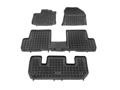 Λαστιχένια πατάκια Rezaw-Plast για DACIA Lodgy I (2012-2020) / DACIA Logan I Stepway (2012-2020) - 7-θέσιο τύπου σκαφάκι - 4τμχ.