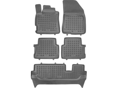 Λαστιχένια πατάκια Rezaw-Plast για DACIA Jogger (2021+) 7 seats τύπου σκαφάκι - 5τμχ.