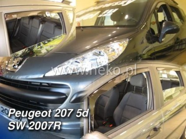 Ανεμοθραύστες Heko για Peugeot 207 (2006+) 5 πορτο - 4 τμχ. εμπρός και πίσω