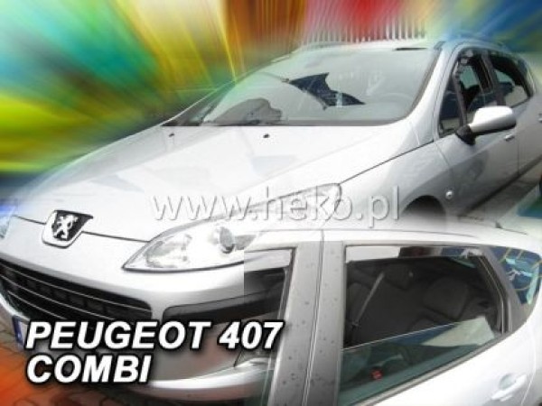 Ανεμοθραύστες Heko για Peugeot 407 (2004+) combi - 4 τμχ. εμπρός και πίσω